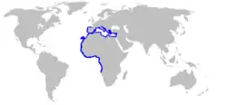 Distribución de la tremielga