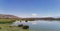 Vista panorámica de la laguna.