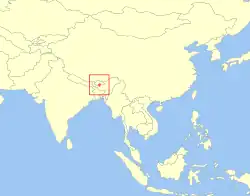 Distribución del langur dorado