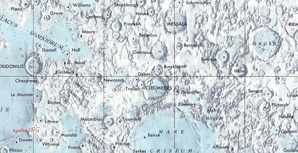 Localización de Burckhardt (centro de la imagen)