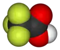 Ácido trifluoroacético en 3D