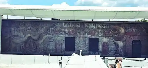 América Tropical (1932) David Alfaro Siqueiros (Los Ángeles. EE.UU.)[15]​