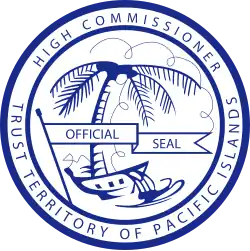 Emblema del Territorio en Fideicomiso de las Islas del Pacífico (1965-1981)