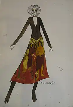Dibujo por Tseklenis (1972, MFFP)