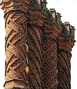 Chimeneas de "estilo Tudor" en Hampton Court.