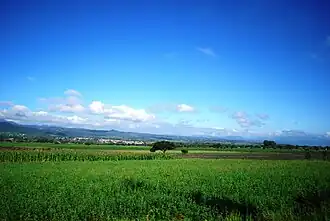 Valle de Tulancingo localizado al sureste del territorio.