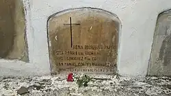 Tumba de Hena Rodríguez en el Cementerio Central de Bogotá