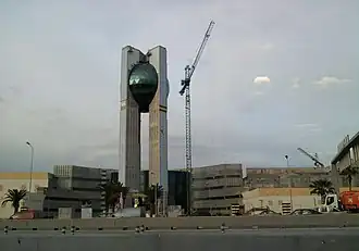 Cité de la culture mientras estaba en construcción