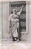 Mujer judía tunecina de la década de 1910.