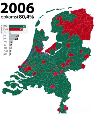 Elecciones generales de los Países Bajos de 2006