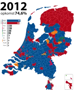 Elecciones generales de los Países Bajos de 2012