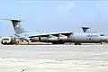 El C-141B Starlifter involucrado en el accidente en el Aeropuerto de Fráncfort del Meno en agosto de 1995.