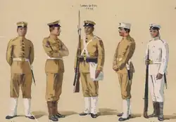 Ejército brasileño en 1910.