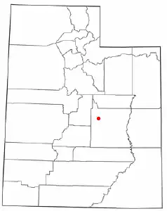 Localización de Castle Dale, Utah