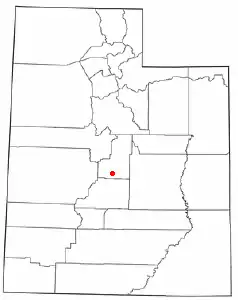 Localización de Mayfield, Utah