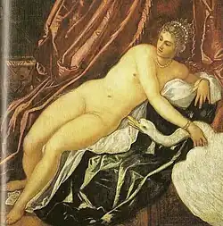Hendrick Jansz. Terbrugghen, sobre el modelo de Tintoretto, Palazzo Vecchio, Florencia.