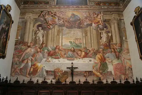 Ottavio Semino, Última Cena, en el refectorio.