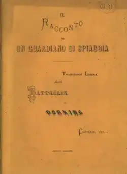 Un guardiano di spiaggia, un brochure panique de 1872 publicad de forma anónima por Carlo Rossi.