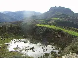 Restos de las obras del inacabado Fuerte de Erlaitz (Guipúzcoa)