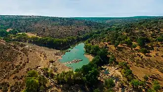 Punto de unión de los ríos Yeltes (derecha) y Huebra (izquierda)