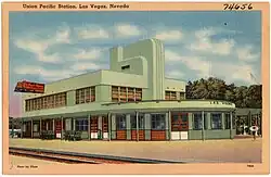 Union Pacific Station, en Las Vegas, mediados de la década de 1930.