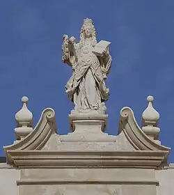 Escalinata de Minerva (detalle)