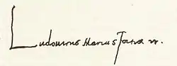 Firma de Ludovico Maria Sforza dicho "Il Moro"