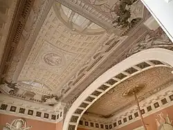 Pintura del techo del gran vestíbulo de entrada