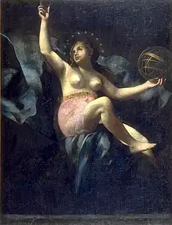 Urania, musa de la astronomia.