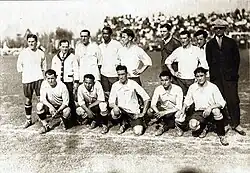 Plantel de la Selección de Uruguay que obtuvo el Campeonato Sudamericano en 1926.