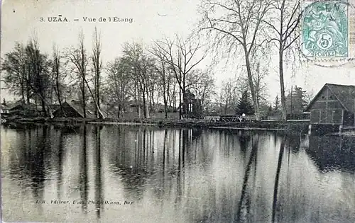 Installations de la forge au bord de l'étang