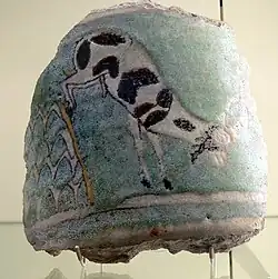 Vasija decorada con ibix ca. 700 a. C.