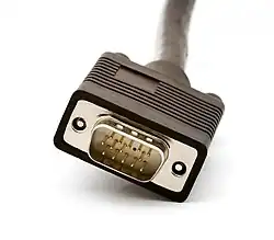 Conector VGA, (conector D-sub macho: DE-15M).