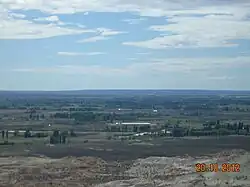 La zona rural desde el Parque Paleontológico.