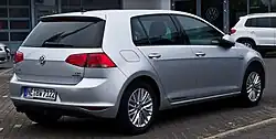 Vista trasera VW Golf VII