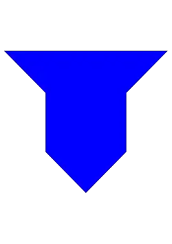 Campanilla de vero apuntando hacia abajo (contravero)