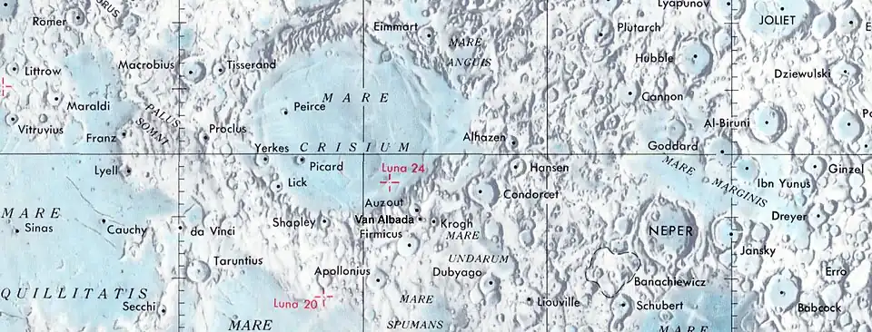 Localización de Van Albada (centro de la imagen)