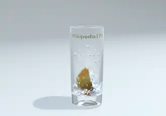 Modelo 3D de un vaso.