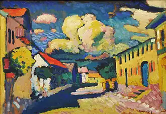 Murnau, calle de pueblo, 1908. Colección Werner Merzbacher