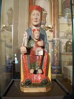 Talla de la Virgen con Niño, procedente de Tuixent, de factura ingenua.