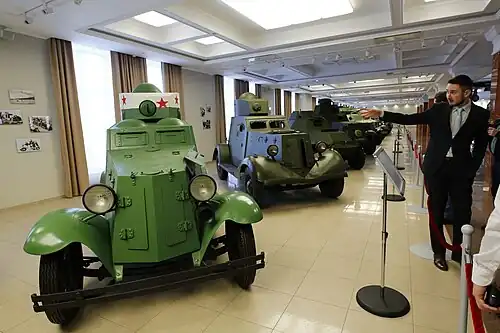 Un BA-20 del Museo de equipamiento militar del UMMC de Verkhnyaya Pyshma