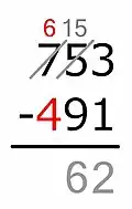 6 − 4 = …
