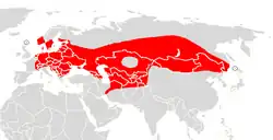 Distribución del murciélago bicolor
