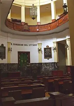 Antigua cámara del Congreso del Estado.