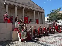 Representación del Juicio ante Pilatos.