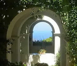 Vista del mar desde la villa