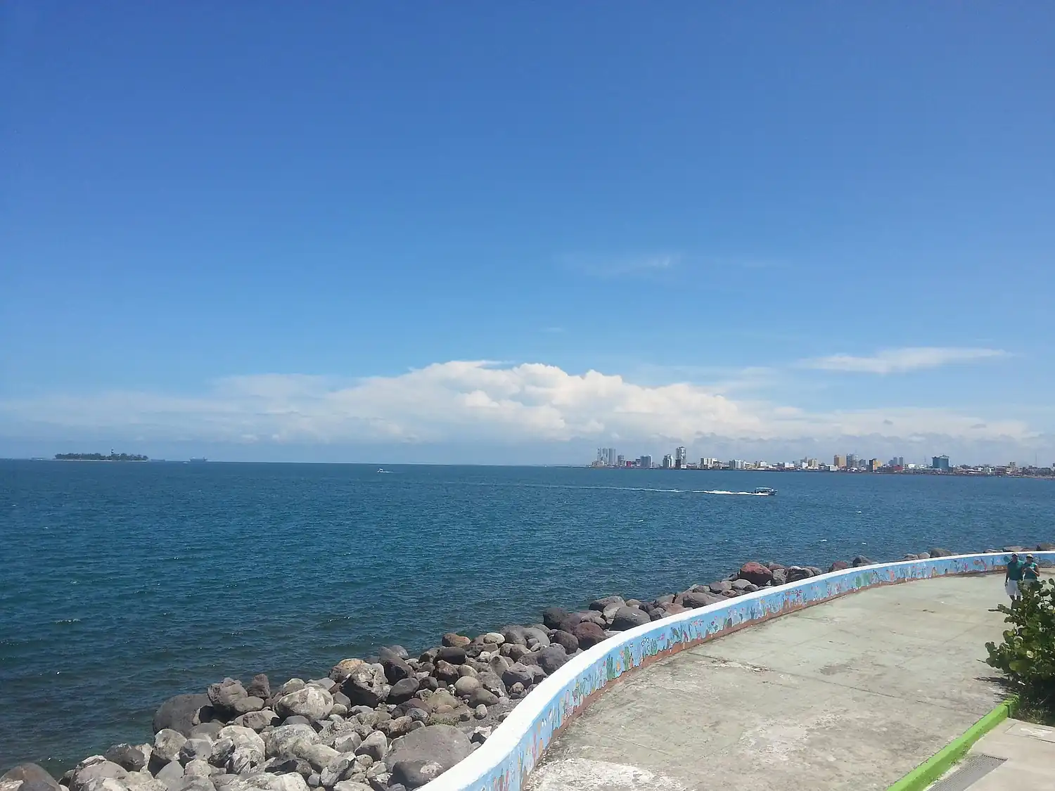 Vista desde el acuario de Veracruz.