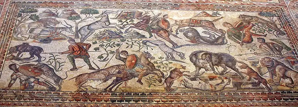 Mosaico, Villa de La Olmeda.