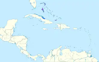 Distribución geográfica del vireo piquigrueso.