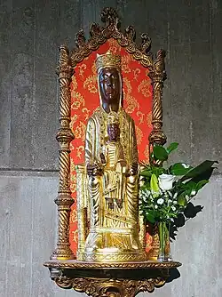 Talla de Nuestra Señora de Torreciudad.